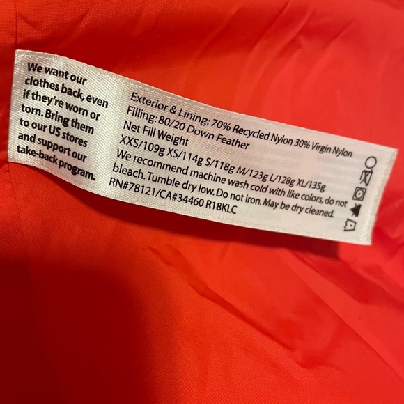 Eileen Fisher Women’s Long Down Puffer Coat Recycled Nylon Cocoon size XXS - Picture 6 of 8